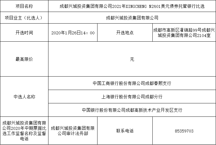 中标